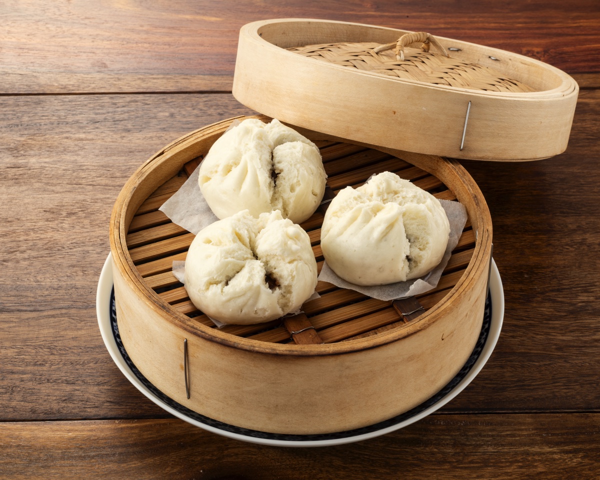 Chinese pork steamed buns