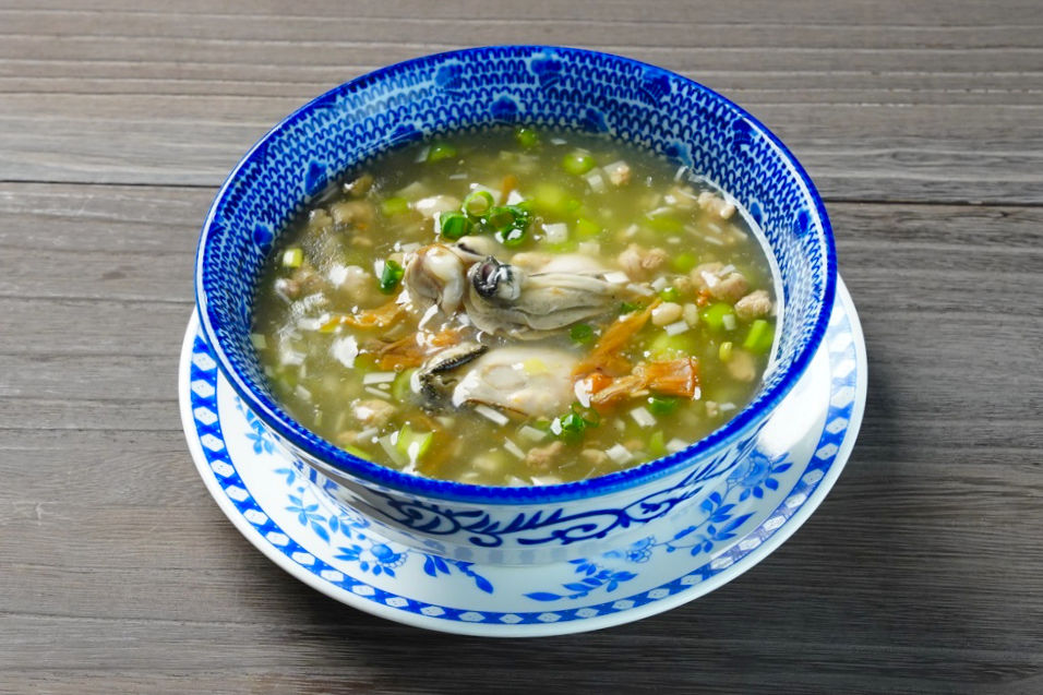 牡蠣と白菜の古漬けのぞうすい